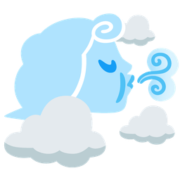 wind face and cloud
