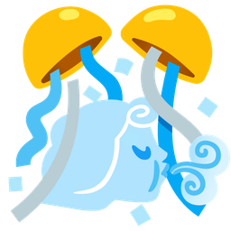 wind face and confetti ball