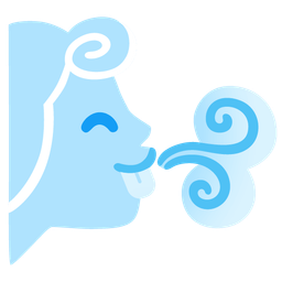 Wind face and Face savoring food