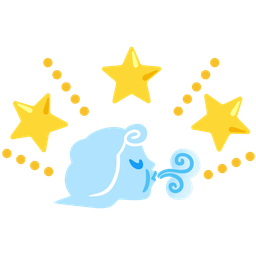 wind face and glowing star