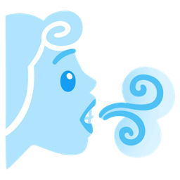 wind face and grimacing face