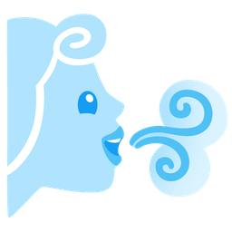 Wind face and Grinning face