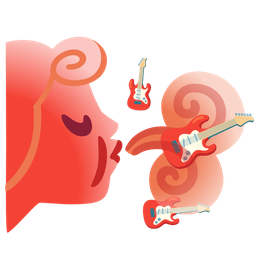 wind face and guitar