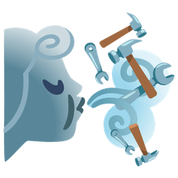 wind face and hammer and wrench