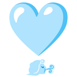 wind face and heart exclamation