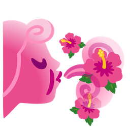 wind face and hibiscus