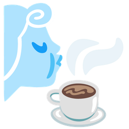 wind face and hot beverage