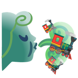 wind face and locomotive