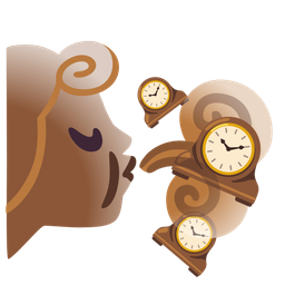 wind face and mantelpiece clock