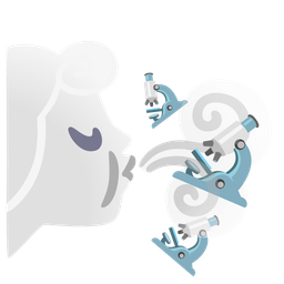 wind face and microscope