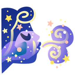 wind face and milky way