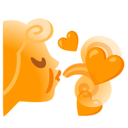wind face and orange heart