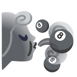 wind face and pool 8 ball