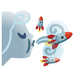 wind face and rocket