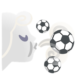 wind face and soccer ball