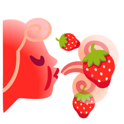 wind face and strawberry