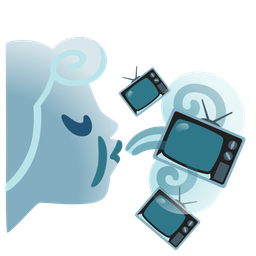 wind face and television