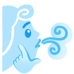 wind face and thinking face