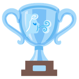 wind face and trophy