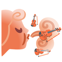 wind face and violin