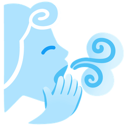 wind face and yawning face