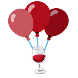 Wine glass and Balloon