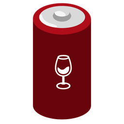 Wine glass and Battery