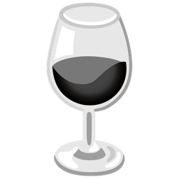 Wine glass and Black heart