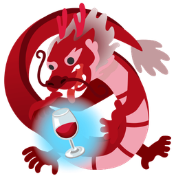 Wine glass and Dragon