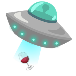 Wine glass and Flying saucer