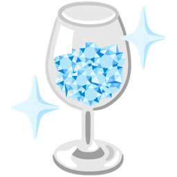 Wine glass and Gem stone