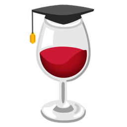 Wine glass and Graduation cap