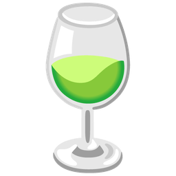 Wine glass and Green heart