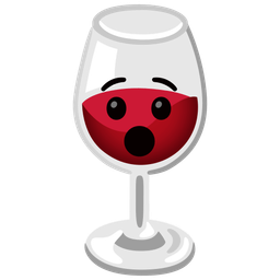 Wine glass and Hushed face