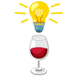 Wine glass and Light bulb
