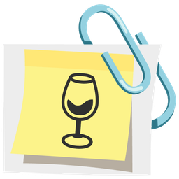 Wine glass and Linked paperclips