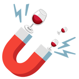 Wine glass and Magnet