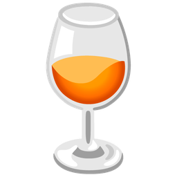 Wine glass and Orange heart