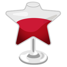 Wine glass and Star
