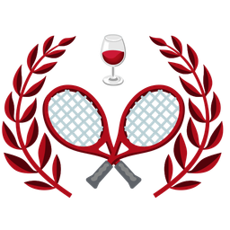 Wine glass and Tennis