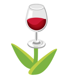 Wine glass and Tulip