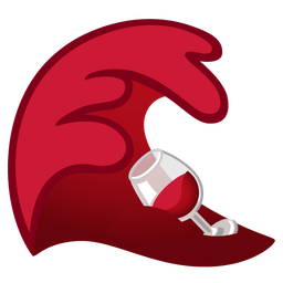 Wine glass and Water wave