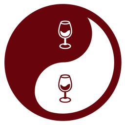 Wine glass and Yin yang