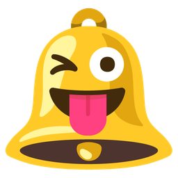winking face with tongue and bell