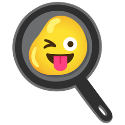 winking face with tongue and cooking
