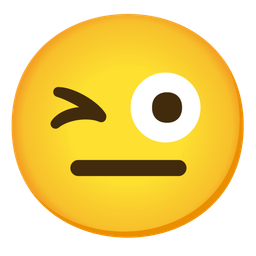 winking face with tongue and expressionless face