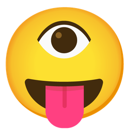 winking face with tongue and eye