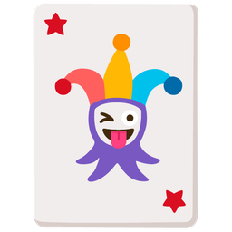 winking face with tongue and joker