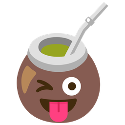 winking face with tongue and mate