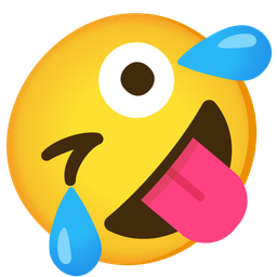 Winking face with tongue and Rolling on the floor laughing
